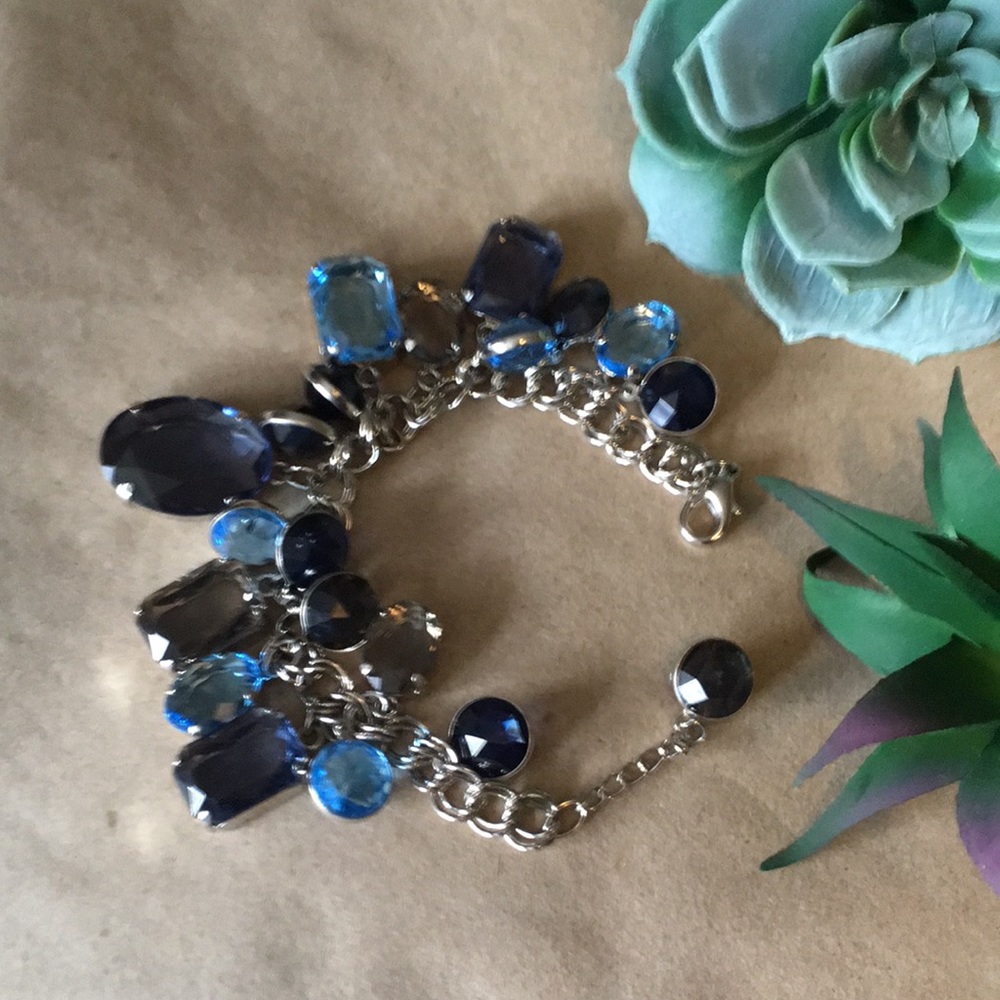 Sapphire Like Statement Bracelet